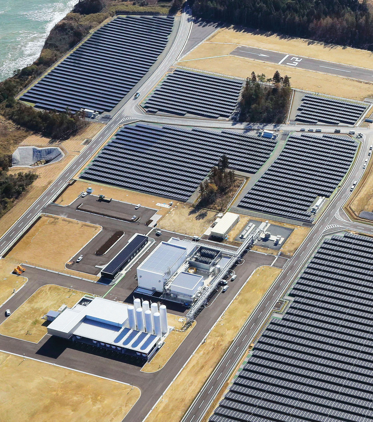 водородный завод и центр зеленой энергетики - исследовательское поле водородной энергетики Фукусимы